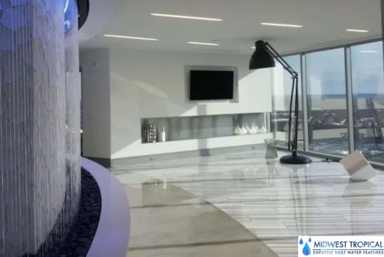 住宅用のレインカーテン　