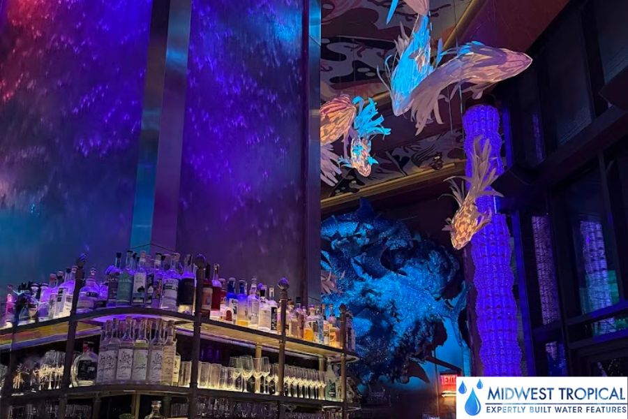 セクシーフィッシュのためのウォーターウォール