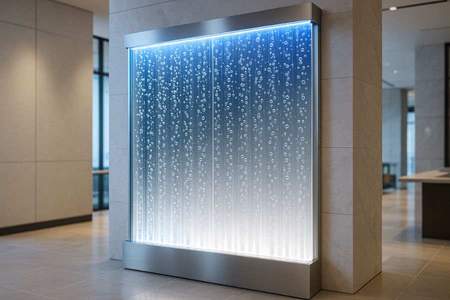 完璧にメンテナンスされたバブルウォール