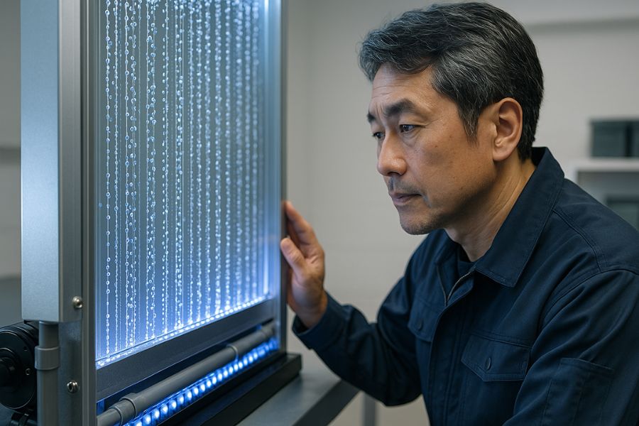 バブルウォールの構造と耐久性を左右する循環ポンプ・LED・エアレーションシステムの技術要素