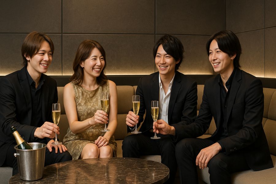 
失敗しないVIP席デザイン、バランスの取れた高級感とメンテナンス性を考慮した店舗内装