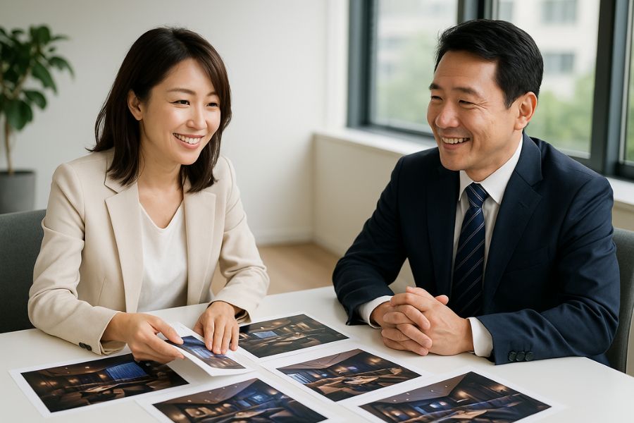 VIP席内装を成功させるための戦略的計画ミーティング