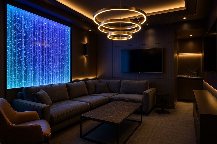 バブルウォールを活用したVIP席内装の差別化デザイン