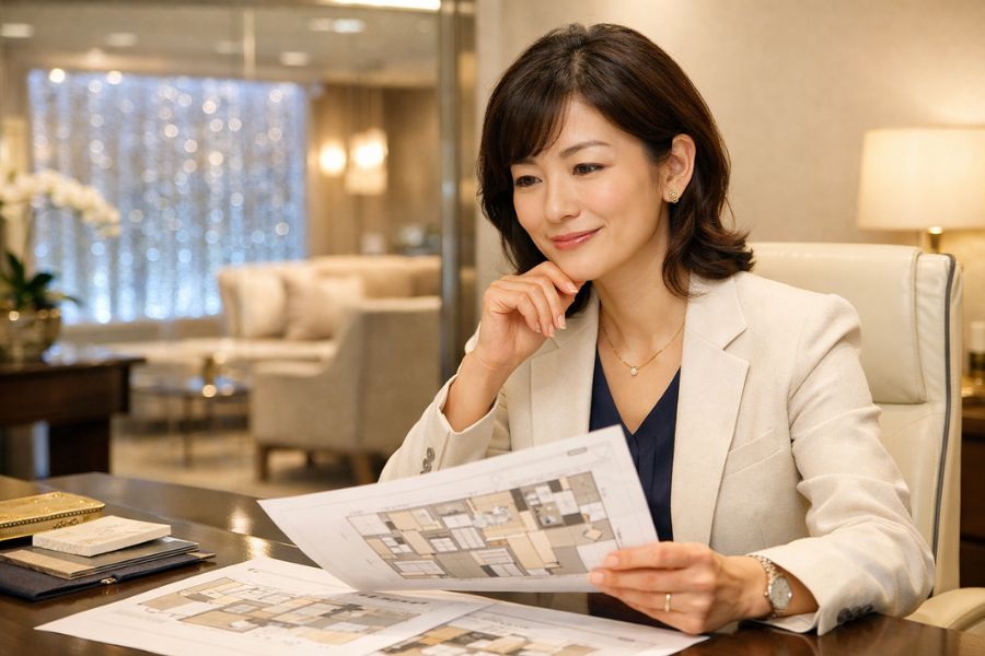 美容クリニックの空間演出方法を費用対効果で比較検討するイメージ