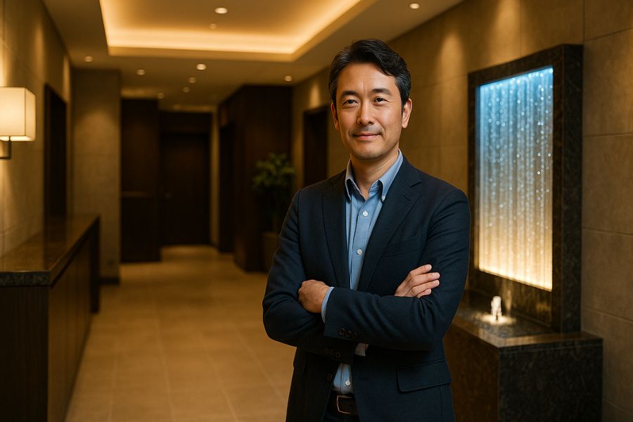 ラブホテル経営における客単価向上戦略を検討するオーナー