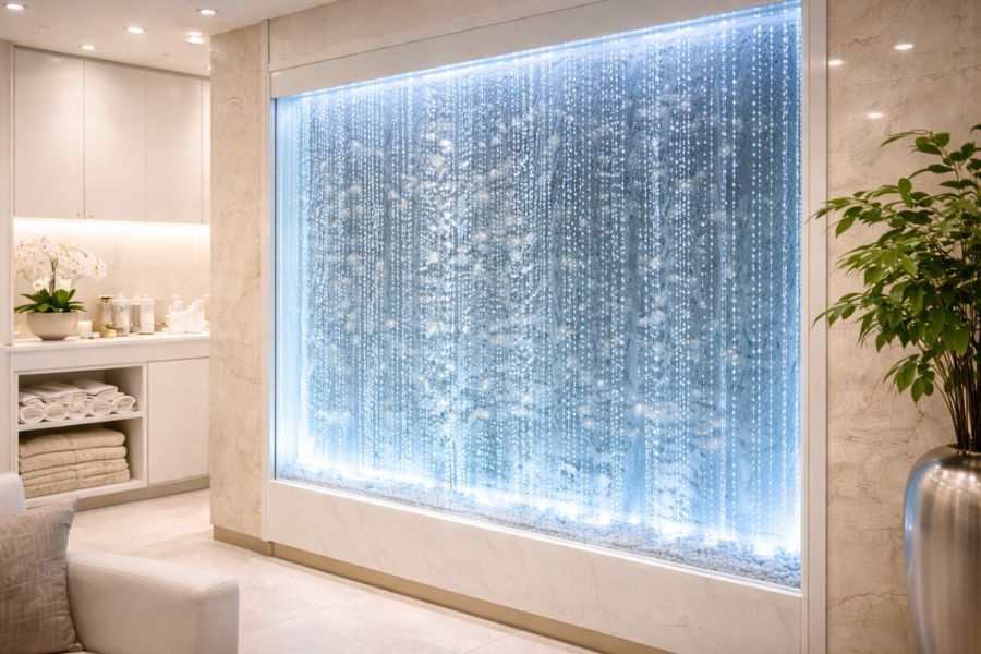 清潔に維持管理されたクリニックのバブルウォール