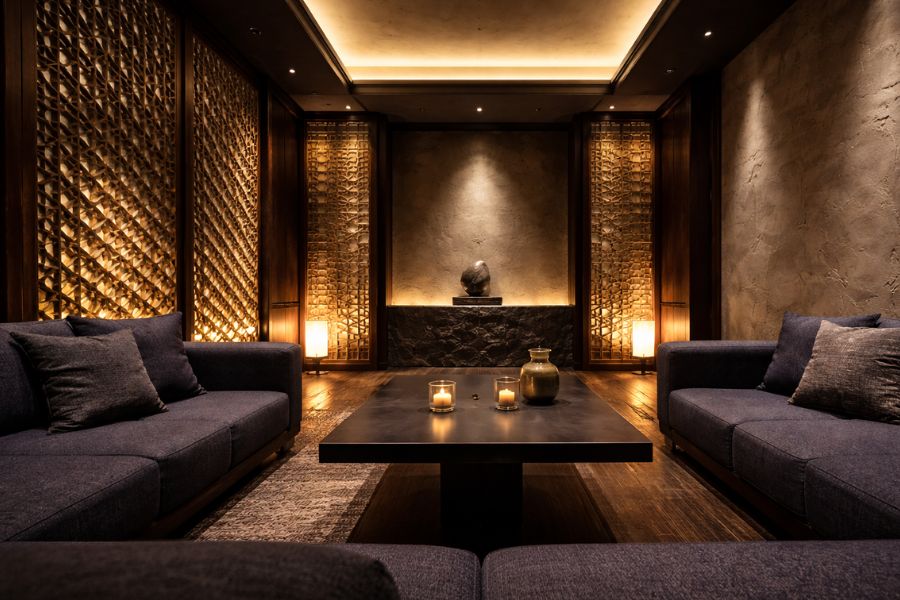 和モダンデザインの高級ラウンジVIPルーム